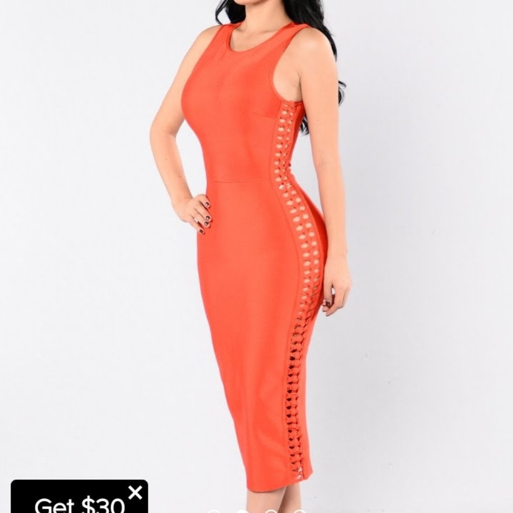 Fashion Nova Hold Your Head High bandage dress